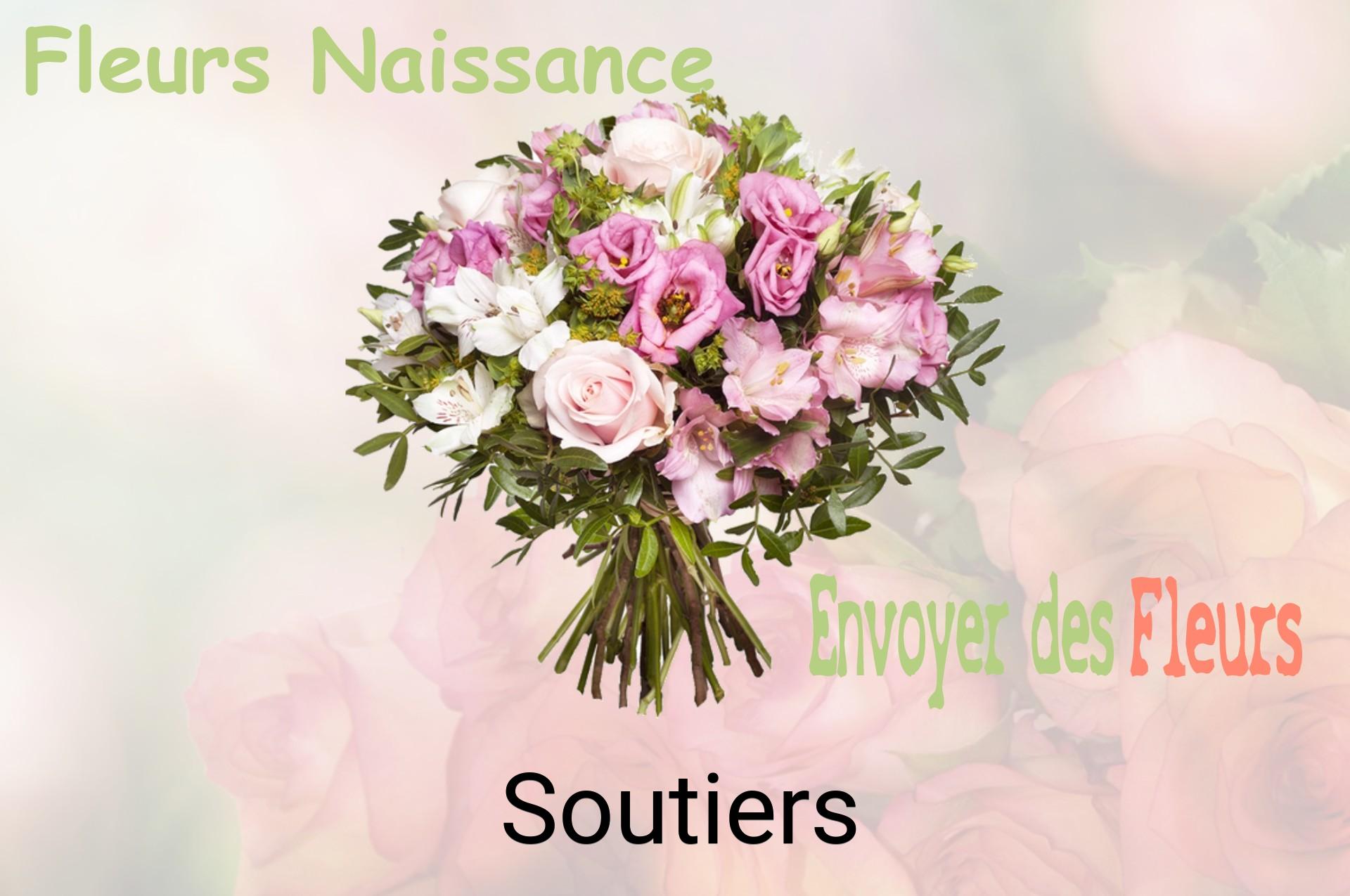 Bouquet de fleurs de naissance livré à Soutiers